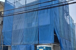 大阪市内　木造2階建て住宅新築工事施工状況